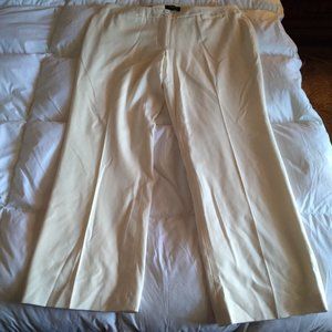 Talbots Cream Heritage Plus Size Trousers Cream NWT